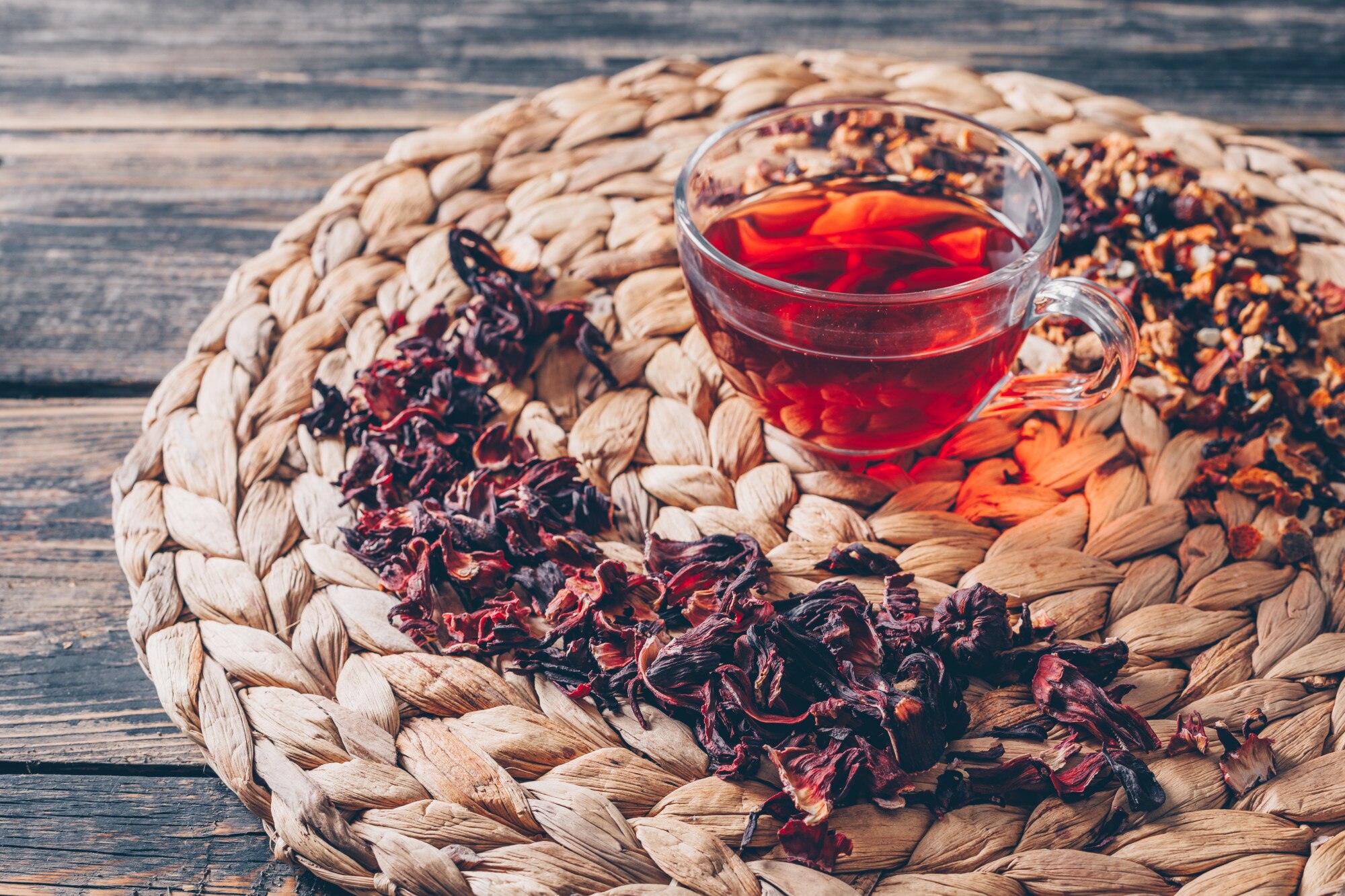 Flor de jamaica infusionada